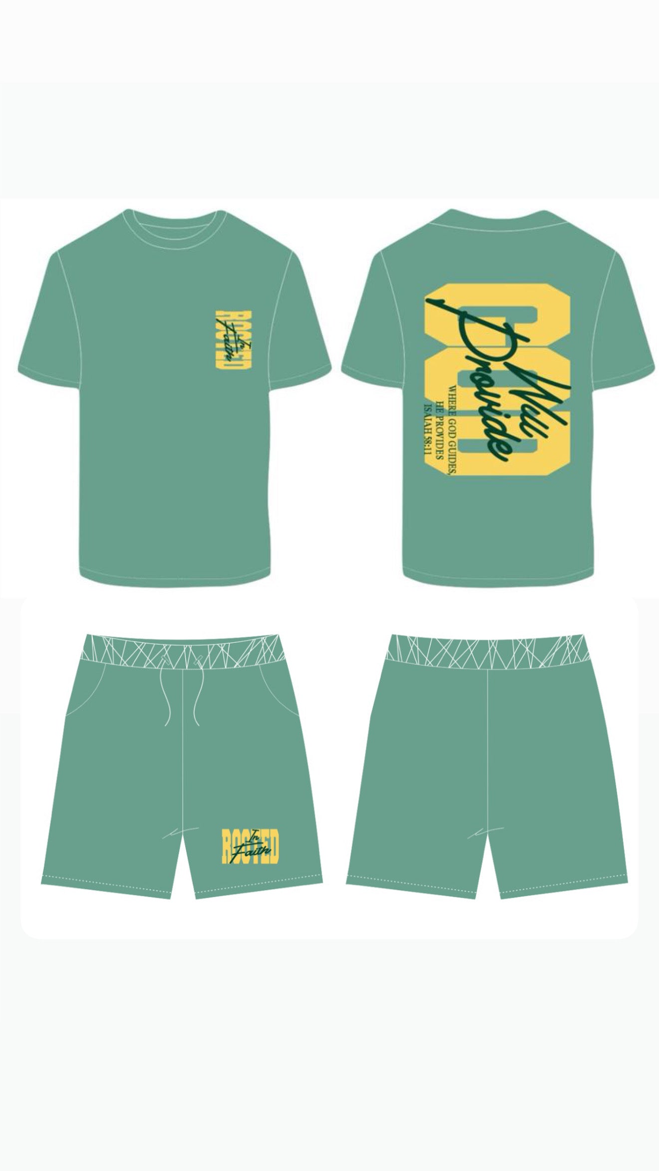 God Will Provide Youth Short Set