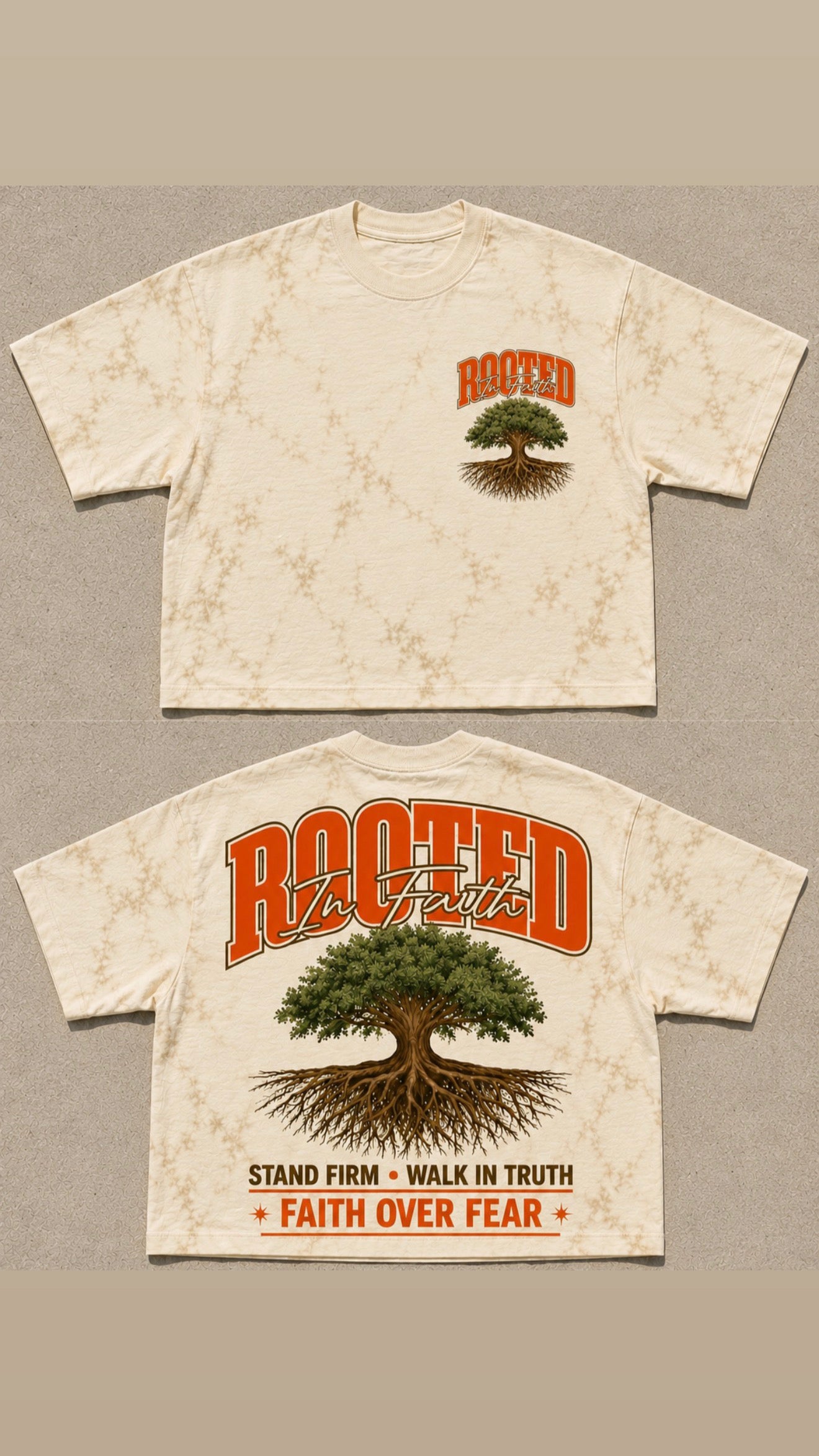 Faith Over Fear Tee 🌳🔥
